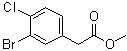 结构式 CAS# 960304-99-8, 3-溴-4-氯苯乙酸甲酯