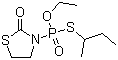 结构式 CAS# 98886-44-3, 噻唑磷; O-乙基-S-仲丁基-2-氧代-1,3-噻唑烷-3-基硫代膦酸酯