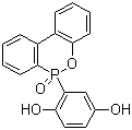 结构式 CAS# 99208-50-1, 10-(2,5-二羟基苯基)-10H-9-氧杂-10-磷杂菲-10-氧化物; 阻燃剂 ODOPB
